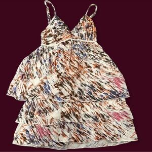 Hang Ten White and Multicolor Dress